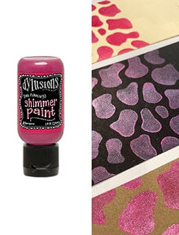 Dylusions Shimmer Paint Pink Flamingo, 1oz Paint Dylusions 