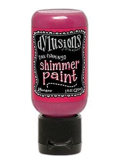 Dylusions Shimmer Paint Pink Flamingo, 1oz Paint Dylusions 