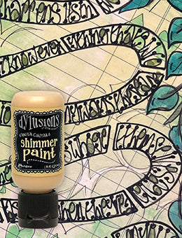 Dylusions Shimmer Paint Vanilla Custard, 1oz Paint Dylusions 