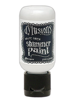 Dylusions Shimmer Paint White Linen, 1oz Paint Dylusions 