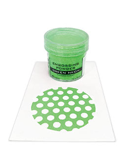 Embossing Powder Green Neon, 1oz Jar Powders Ranger Ink 