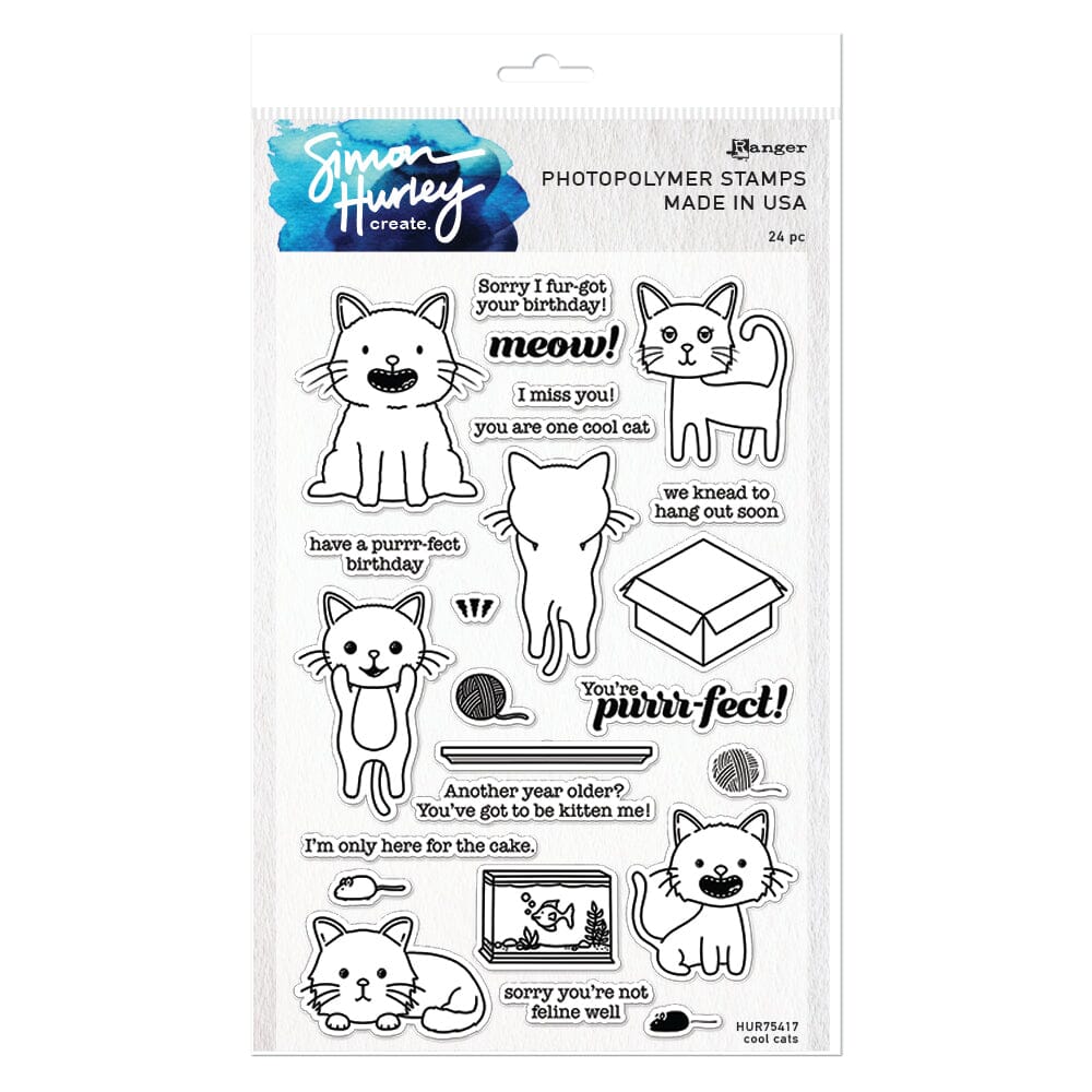 *NEW Birthday Cool Clear Stamps