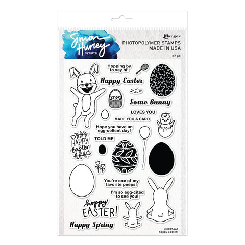 Simon Hurley create. Photopolymer Stamp Hoppy Easter! Stamps Simon Hurley Stamp 