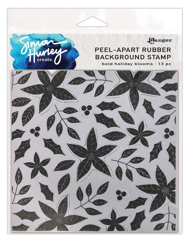 Simon Hurley create. Background Stamp Bold Holiday Blooms Stamps Simon Hurley 