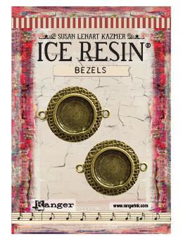 ICE Resin® Milan Bezels: Antique Bronze Small Circle, 2pcs. Bezels & Charms ICE Resin® 