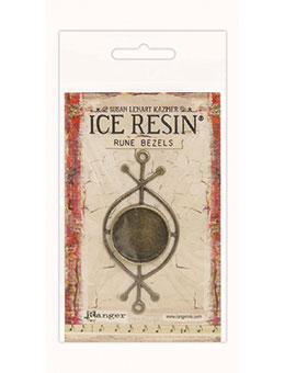 ICE Resin® Rune Bezels: Antique Bronze Round Bezels & Charms ICE Resin® 