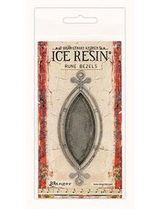 ICE Resin® Rune Bezels: Antique Silver Ellipse Bezels & Charms ICE Resin® 