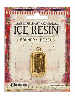 ICE Resin® Foundry Bezel Disco Rectangle Bezels & Charms ICE Resin® Gold 