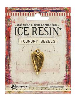 ICE Resin® Foundry Bezel Hammered Heart Bezels & Charms ICE Resin® Gold 