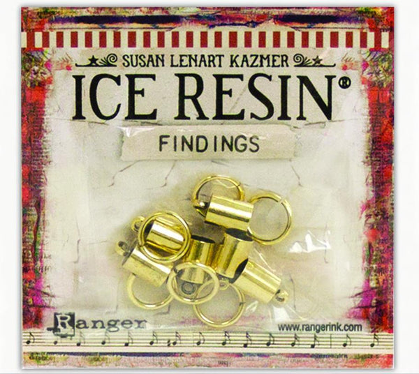 ICE Resin® Findings 6mm End Caps & Jump Rings: Antique Bronze Findings ICE Resin® 