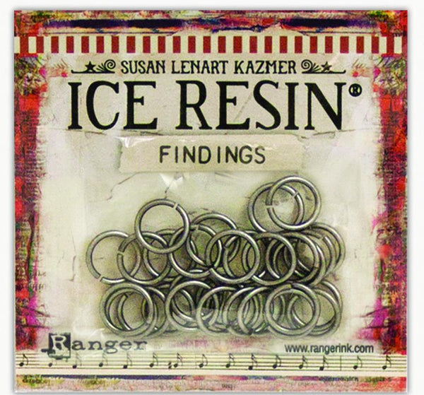 ICE Resin® Findings Jump Rings: Antique Silver Findings ICE Resin® 