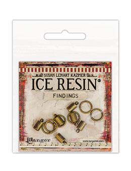 ICE Resin® Findings 5mm End Caps & 10mm Jump Rings: Antique Bronze Findings ICE Resin® 