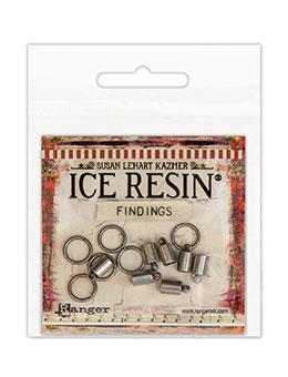 ICE Resin® Findings 5mm End Caps & 10mm Jump Rings: Antique Silver Findings ICE Resin® 