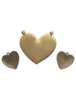 Brass Hearts Silhouettes, 3 pcs. Bezels & Charms ICE Resin® 