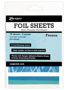 Ranger Shiny Transfer Foil Sheets Frozen, 10pc Foil Sheets Ranger Brand 