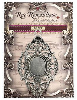 Rue Romantique Large Diamond Filigree Silver Closed Bezel, 1 pc. Bezels & Charms ICE Resin® 