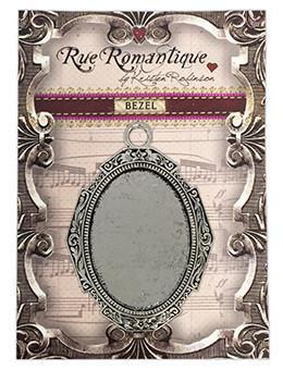 Rue Romantique Large Oval Antique Silver Closed Bezel, 1 pc. Bezels & Charms ICE Resin® 
