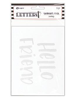 Letter Itâ„¢ Sentinment Pack - Greetings Surfaces Letter It 