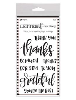 Letter It™ Clear Stamp Set - Thank You Stamps Letter It 