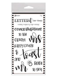 Letter It™ Clear Stamp Set - Wedding Stamps Letter It 