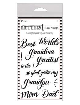 Letter Itâ„¢ Clear Stamp Set - Family Stamps Letter It 