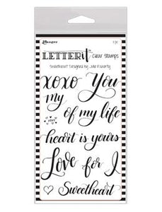 Letter It™ Clear Stamp Set - Sweetheart Stamps Letter It 
