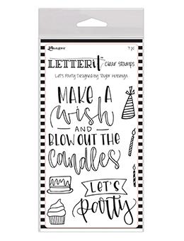 Letter It™ Clear Stamp Set - Let's Party Stamps Letter It 