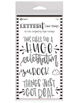 Letter It™ Clear Stamp Set - You Rock Stamps Letter It 