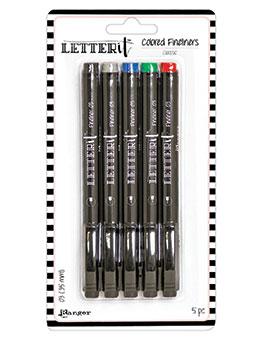 Letter It™ Classic Fineliner Pens (5 Pack) Pens Letter It 
