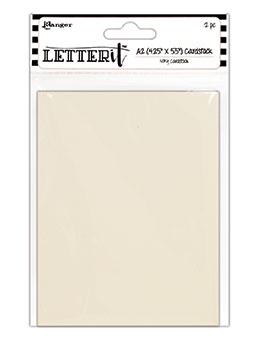 Letter It™ Ivory A2 Cardstock 4.25" x 5.5", 12pc Surfaces Letter It 