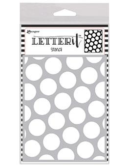 Letter It™ Background Stencil Polka Dotting Stencil Letter It 