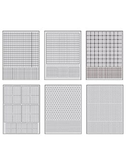 Jetec 2 Rolls Graph Paper, Large Grid Paper Lined Paper Roll 19.7 Inch x  197ft Drafting Paper for Back to School Classroom Teaching Supplies Kids