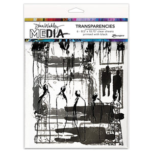 Dina Wakley Media Transparencies - Frames & Figures Set 2 Surfaces Dina Wakley Media 