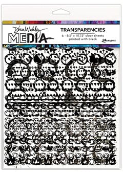 Dina Wakley Media Transparencies - Pattern Play Set 2 Surfaces Dina Wakley Media 