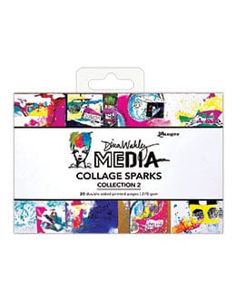 Dina Wakley Mixed Media Collage Sparks Collection 2 Surfaces Dina Wakley Media 