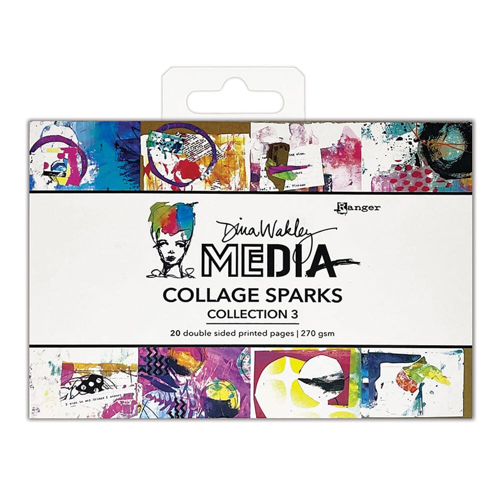 Dina Wakley Mixed Media Collage Sparks Collection 3 Surfaces Dina Wakley Media 