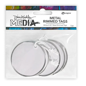 Dina Wakley Media Metal Rimmed Tags 2.25" Surfaces Dina Wakley Media 