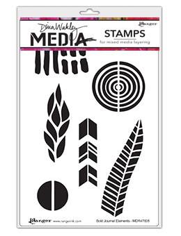 Dina Wakley Media Stamps Bold Journal Elements Stamps Dina Wakley Media 