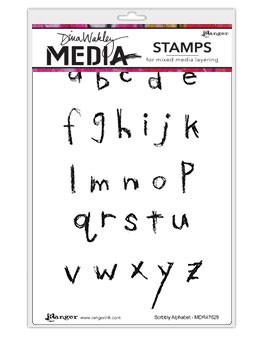 Dina Wakley Media Stamps Scribbly Alphabet Stamps Dina Wakley Media 