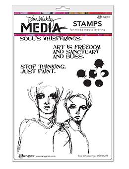 Dina Wakley Media Stamp Soul Whisperings Stamps Dina Wakley Media 