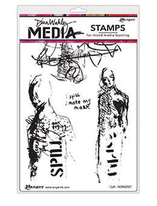 Dina Wakley Media Stamp I Spill Stamps Dina Wakley Media 