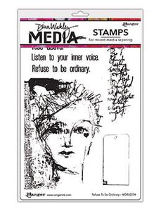 Dina Wakley Media Stamp Refuse to be Ordinary Stamps Dina Wakley Media 