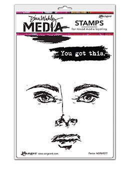 Dina Wakley Media Cling Mount Stamps: All the Gals MDR41290