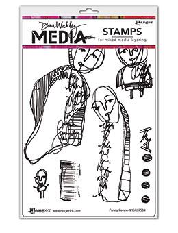 Dina Wakley Media Stamp Funny Peeps Stamps Dina Wakley Media 