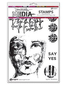Dina Wakley Media Stamp Say Yes Stamps Dina Wakley Media 