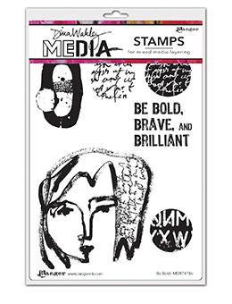 Dina Wakley Media Stamp Be Bold Stamps Dina Wakley Media 