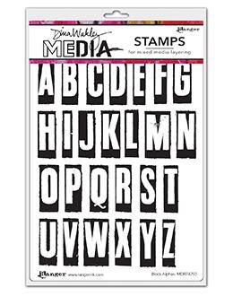 Dina Wakley Media Cling Mount Stamps: Interesting Faces MDR60994