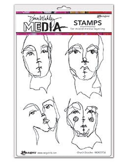 Dina Wakley Media Stamp Church Doodles Stamps Dina Wakley Media 