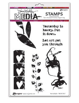 Dina Wakley Media Unmounted Rubber Stamp - Seeing Is Believing [MDR81289] 