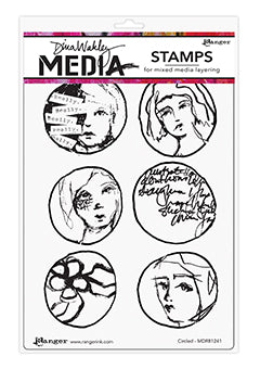 Dina Wakley Media Stamp Circled Stamps Dina Wakley Media 